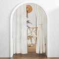 Light Filtering Linen Sheer Curtains 72 inch Long for Farmhouse (Linen / 52"W x 72"L (Pack of 2))