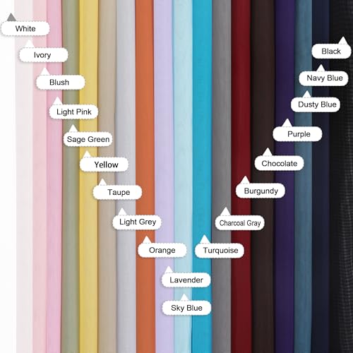 Aqua Sheer Curtains for Living Room 78 Inches Long 2 Pcs (Aqua / 42"W x 78"L (Pack of 2))