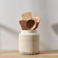 JIEMEI HOME Kitchen Utensil Holder (Antique Beige)