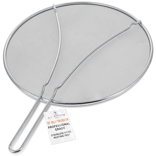 Stainless Steel Splatter Guard 13" Fine Mesh Cover (13")
