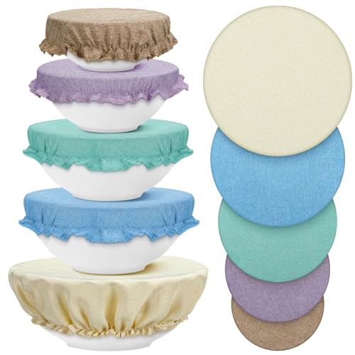 10 Pack Cloth Bowl Covers for Bread Rising (Vintage)
