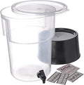 Round Beverage Dispenser (5 Gallons / Modern / Black)