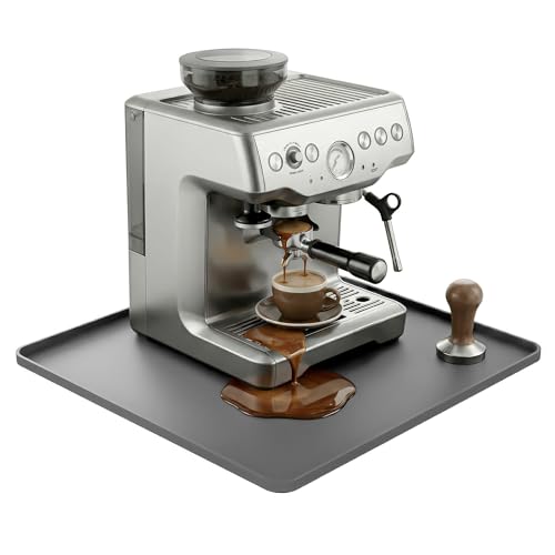 Silicone Coffee Mat for Countertop (Grey / 16" x 16")
