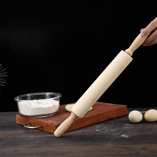 Rolling Pin 13.8 Inch Wood for Kneading the Dough of Baking Bread (L)