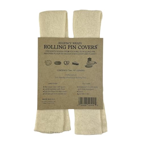 100% Cotton Rolling Pin Cover (Pack of 2 / Natural)