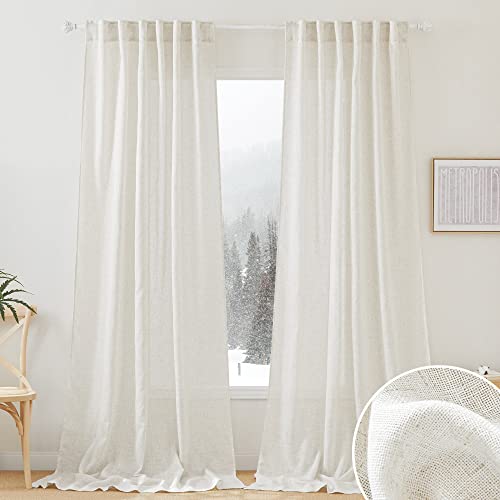108 inch Curtains (Linen / 52"W x 108"L (Pack of 2))