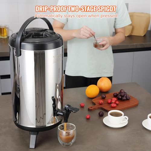 Stainless Steel Insulated Beverage Dispenser (1 tank x 9.2 L)