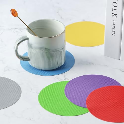 6PCS Rubber Jar Opener Gripper Pads for Seniors (Multicolor)