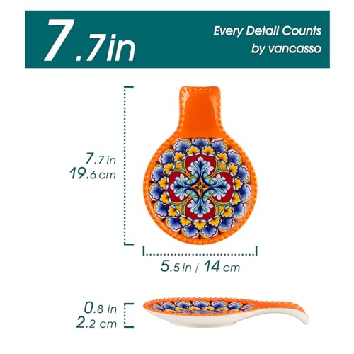 7.7 Inch Ceramic Spoon Rest Set of 2 (Light)
