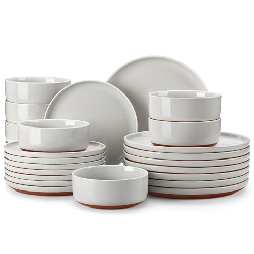Plates and Bowls Sets (24 Pcs (Service for 8) / Gray)