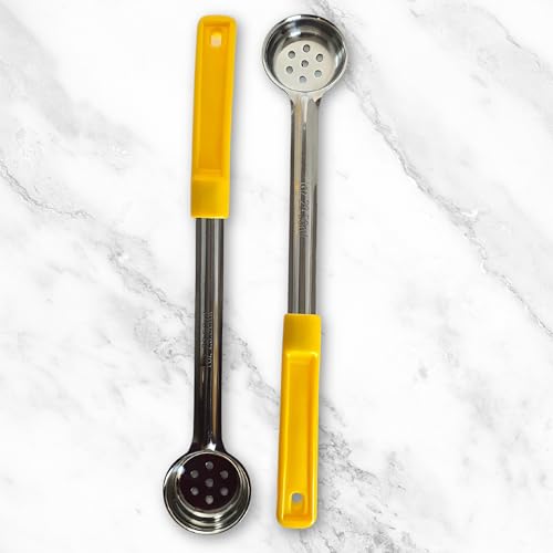 1 oz Slotted Stainless Steel Portion Control Ladle Spoodle (1 Ounce Slotted)