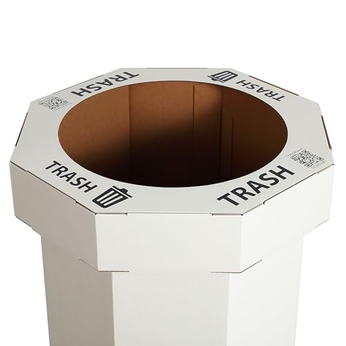 Fleur 25 Gal Trash Can Bin (Limestone Beige)