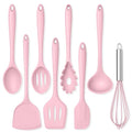 Silicone Cooking Utensils Set (Pink)