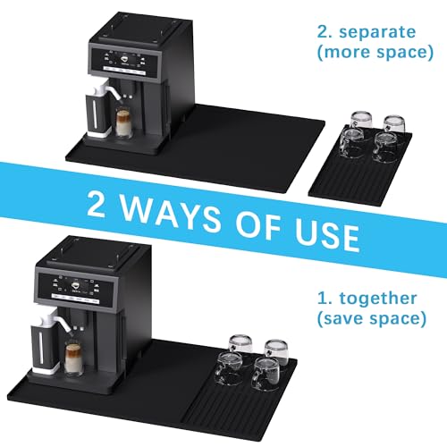 Coffee Bar Mat Set (Black)
