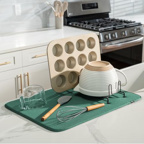 Dish Drying Mat (Green / 18" x 24")