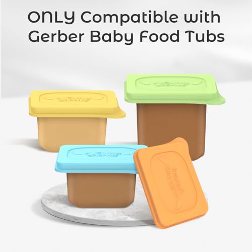 Baby Food Lids Compatible with Gerber Food Containers