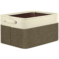 1 Pack Fabric Closet Storage Bins for Shelves (Brown / 1PCS/Small-12x8x8)