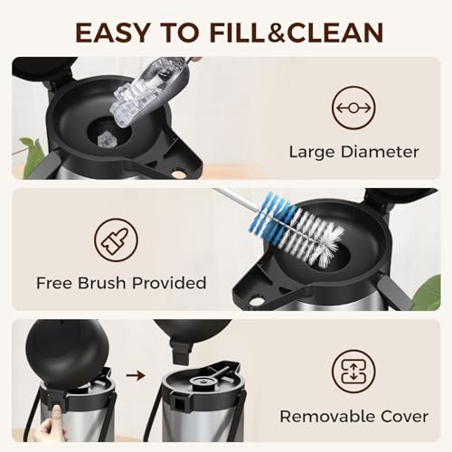 Coffee Carafe for Keeping Hot (Stainless Steel / 85 Ounces)