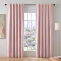 Blush Pink Blackout Curtains for Girls Bedroom Living Room 90 Inches Long 2 Panels (Blush Pink / 42"W x 90"L (Pack of 2))
