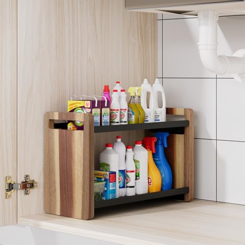 Bathroom Counter Organizer (Acacia 2 Tier)