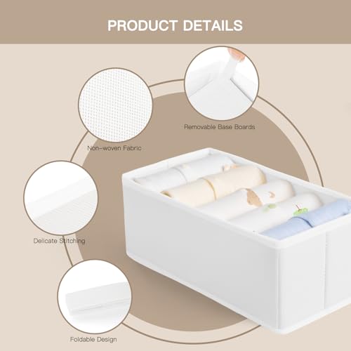 Drawer Organizer Clothes (White / 21PACK)