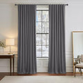 Grey Blackout Curtains 96 inch Long (Grey / 52"W x 96"L (Pack of 2))