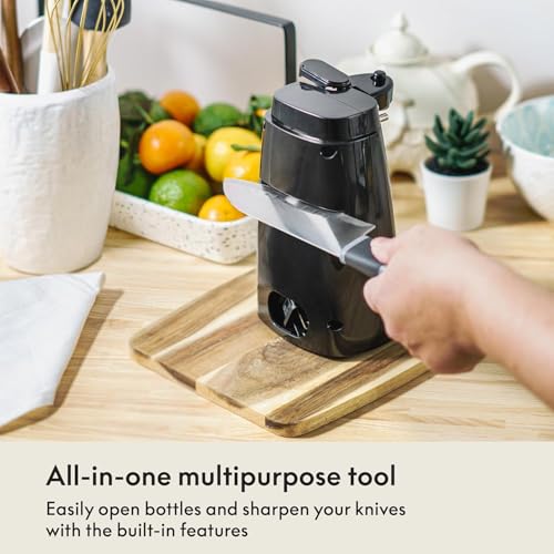 Electric Can Opener and Knife Sharpener (Electric / Black)