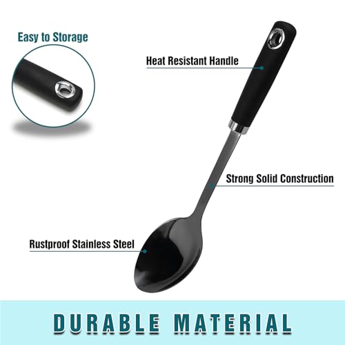 Stainless Steel Cooking Spoon (Z-Black Spoon)