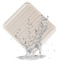 Oversized Silicone Dish Drying Mat for Kitchen (Cassava White / 18" x 16")