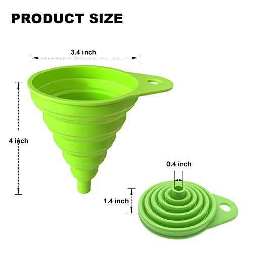 Funnels for Kitchen Use (4-Green)