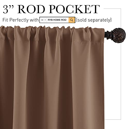 Half Curtain Tiers 36 inch Length (Mocha / 34"W x 36"L (Pack of 2))
