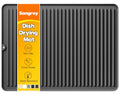 Silicone Dish Drying Mat for Kitchen Counter (Black / 24" x 18")