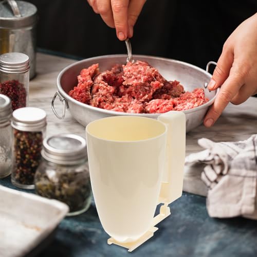 Meatball Maker Dispenser Cup Handheld Meatball Molding Tool 304 Stainless Steel Easy to Use for Home Cooking and Cupcakes