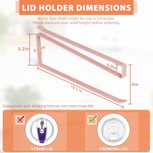 Tumbler Lid Organizer (Pink / 1 Pack)