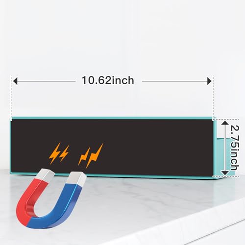 Magnetic Spice Rack for Refrigerator (Blue / 6 Pack)