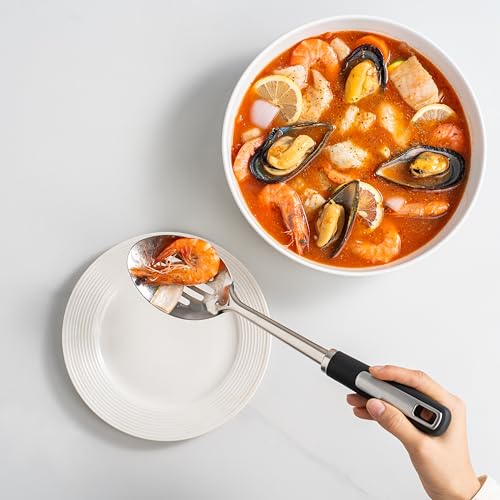 Stainless Steel Serving Spoon Set with Heat (13in)