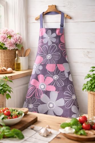 Floral Kitchen Apron for Women