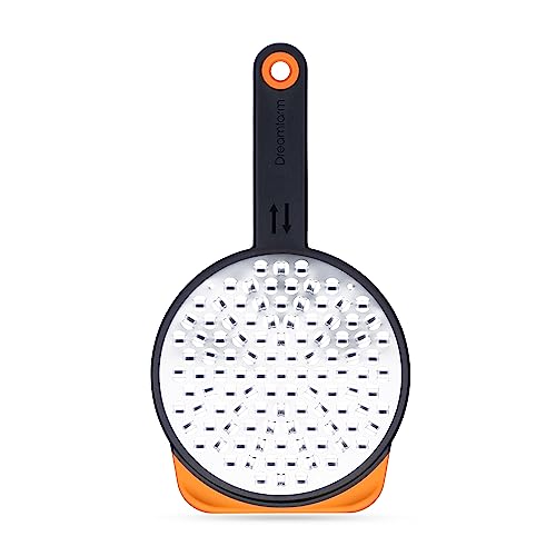 Ograte Double Sided Cheese Grater (Orange / Blade: 6mm | Length: 25.0cm)