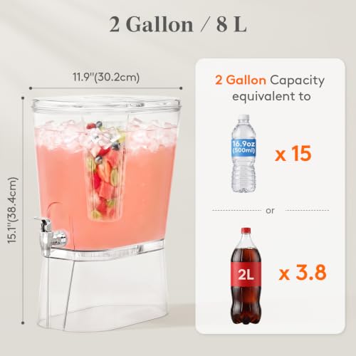 2 Gal Drink Dispenser with Leak