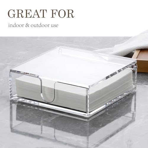 Acrylic Napkin Holder (7.09" x 7.09" x2.4")