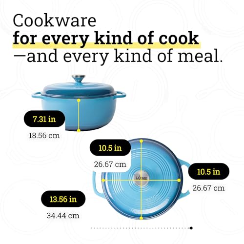 Essential Enamel Cast Iron Dutch Oven (Cornflower Blue)