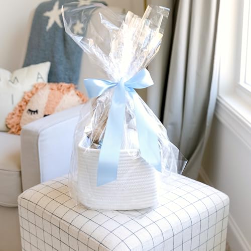 Storage Cubes 9”x9”x7”Cotton Rope Woven Baskets for Organizing 3 (Off White)