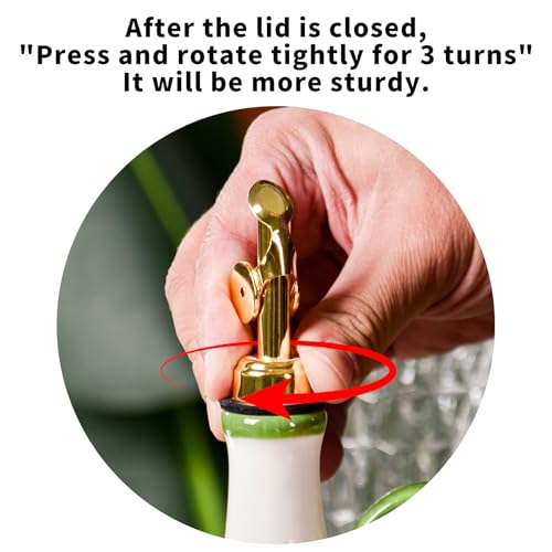 Ceramic Olive Oil Dispenser (Papaver rhoeas)