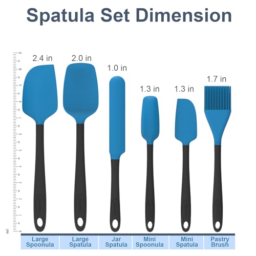 Silicone Spatula Set (Blue)