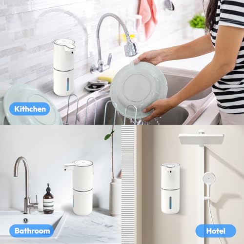 2 Pack Automatic Foaming Soap Dispenser (White / Foam)