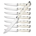 8 Piece White Steak Knives Set (White / 8-Piece)