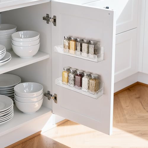 12 inch Spice Rack Wall Mounted (12" / Clear)