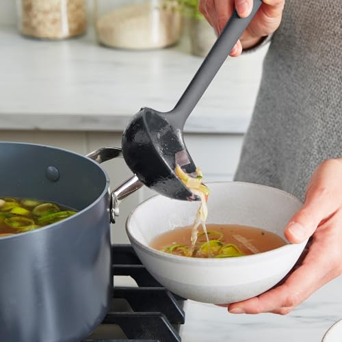 Silicone Ladle (13 inches Ladle / Charcoal Gray)