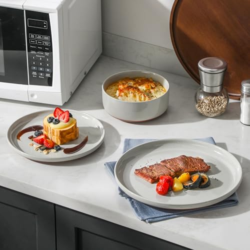 Plates and Bowls Sets (18 Pcs (Service for 6) / Gray)