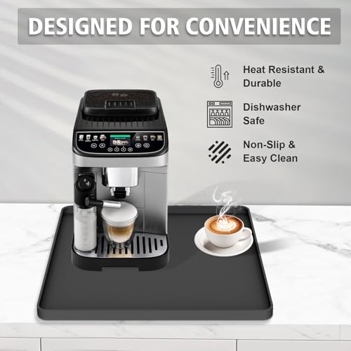 Silicone Coffee Mat 16"x16" (Black)
